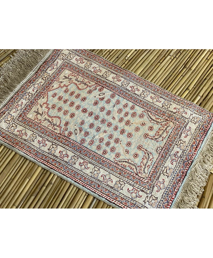 Handmade Turkish Kayseri Original Silk Carpet  – FREE SHIPPING.!!